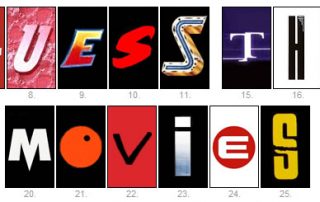 Fonts Quiz Answers Movies