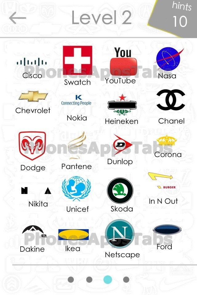 logos and names for logo quiz level 2