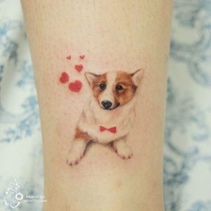 Pet Love Tattoo by a tattooist Silo from Korea