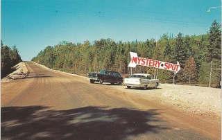 The World Famous MYSTERY SPOT Tourist Attraction 5 Miles from the Mackinaw Bridge Photographer Unk