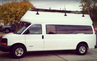 A Girl transforms her regular van into something cozy