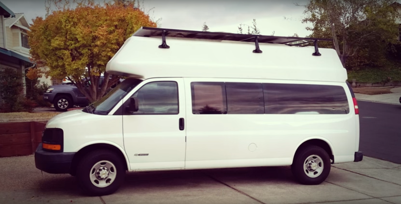 A Girl transforms her regular van into something cozy