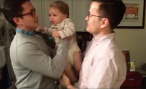 Baby Meets Dad's Identical Twin