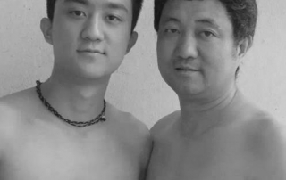 Father and Son Take Same Picture in 2004