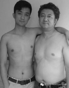 Father and Son Take Same Picture in 2010