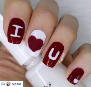 I Love You | Valentine's Day Nail Art Design