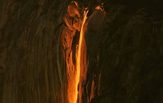 Stunning and Rare capture of Firefall in Yosemite National Park