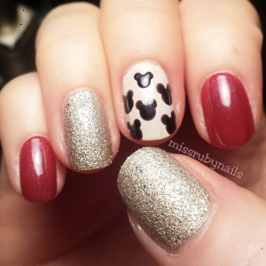 Mickey Mouse Nails | Textured Nails For this Spring