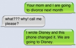 Going to Disney | Funniest Text Messages between Parents and Children