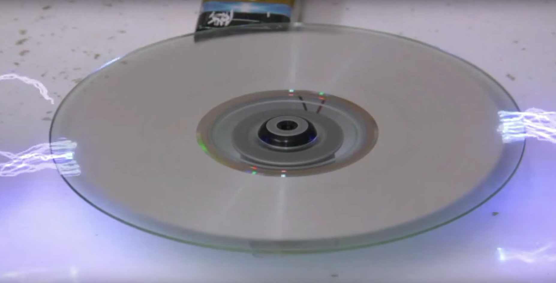 See What Happens When This Guy Tries To Erase a CD With Electricity Volts