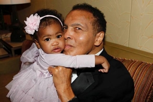 Muhammad Ali With Granddaughter Sydney