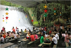 Labassin Waterfall Restaurant in San Pablo Philippines