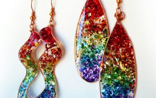 DIY Glitter Earring