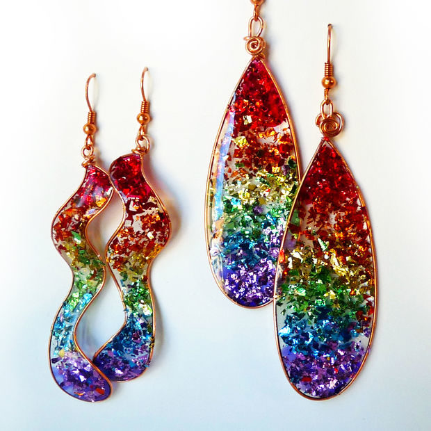 DIY Glitter Earring