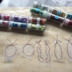 DIY Glitter Earrings - Apply Glitter