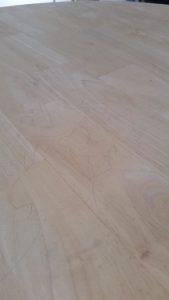 making the sketch on the table with mechanical pencil | DIY flower table project.png