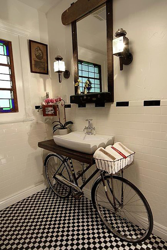 A Vintage Bicycle Sink DIY Tutorial