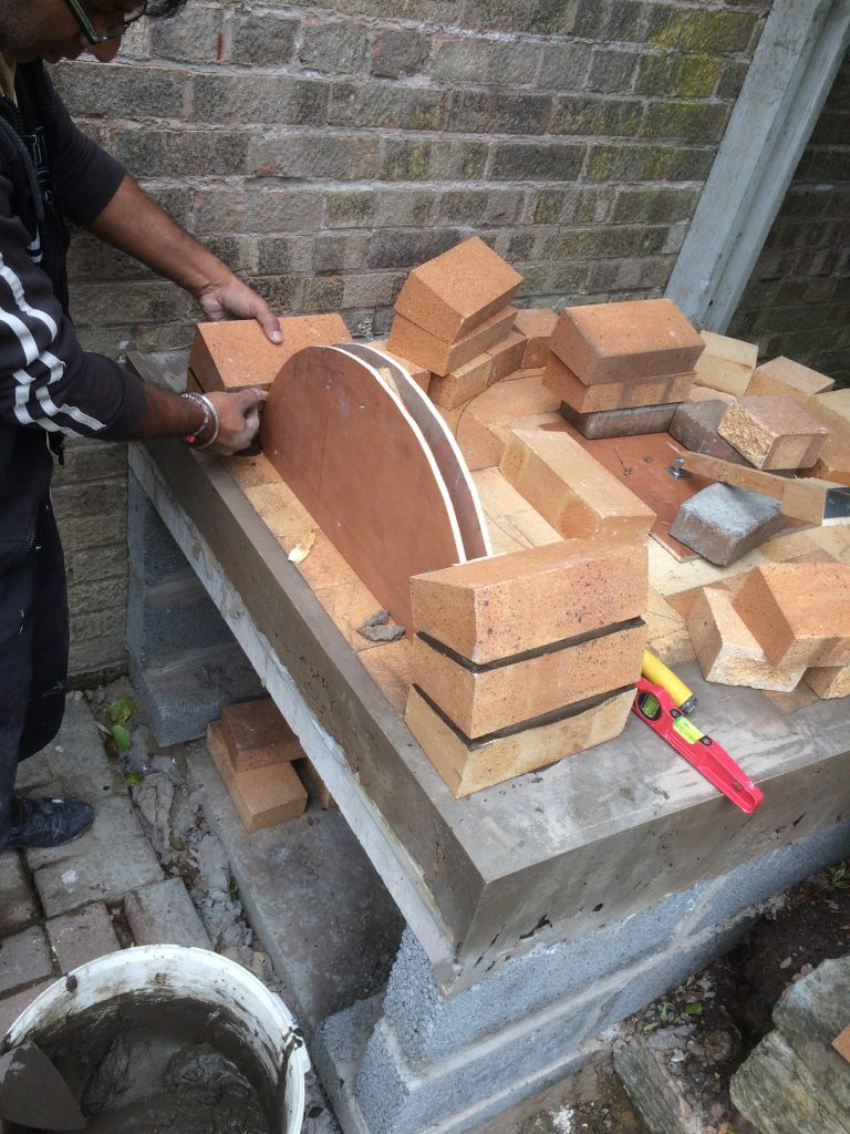 DIY Outdoor Brick Pizza Oven Step 9