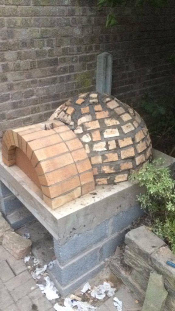 DIY Outdoor Brick Pizza Oven Step 15