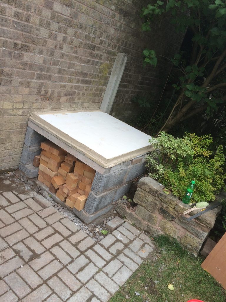 DIY Outdoor Brick Pizza Oven Step 6